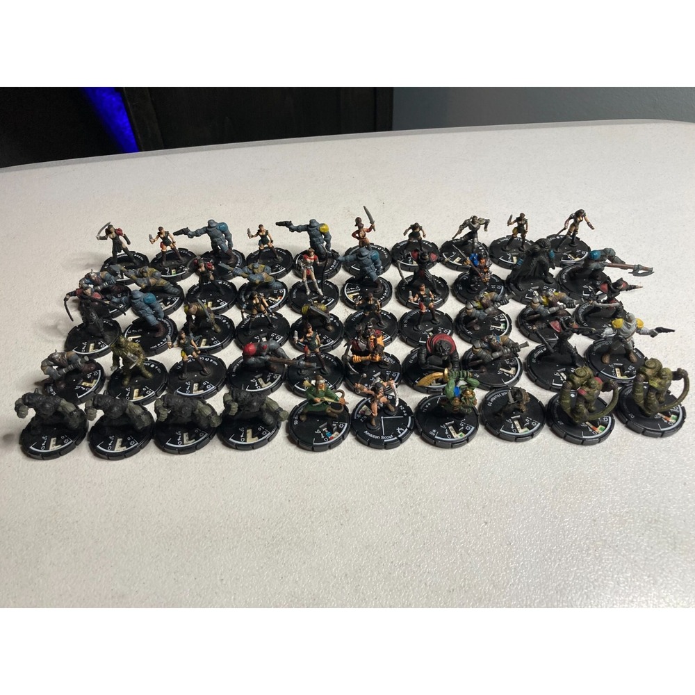 Mage Knights Miniature Lot of 50 MKR Wizkids RPG Incinerator Fodder Amazon Scout